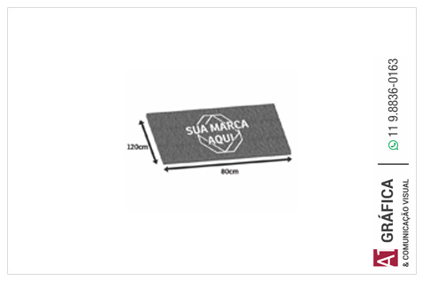 Tapete Capacho Tapete Capacho   100% Pvc   Cinza   12g 120x80 4x0 1 Un