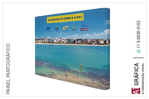 Painel Pantográfico 275 x 230 cm Reto com Impressão